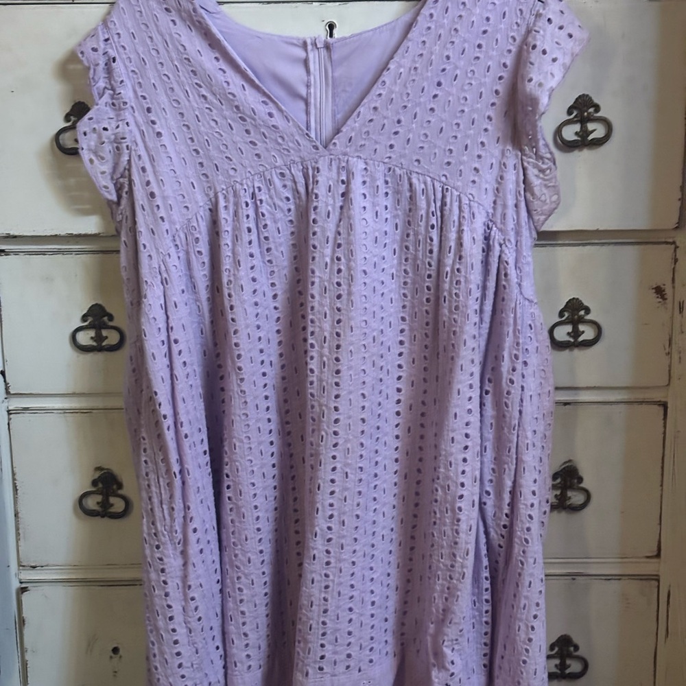 Lavender Eyelet Dress